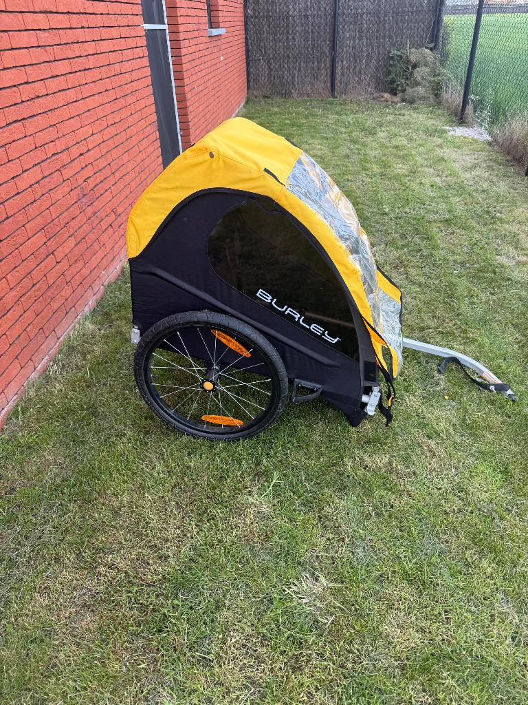 Burley Bee Single 1 persoon fietskar voor kinderen, Ophalen, Burley, 20 tot 40 kg, Zo goed als nieuw