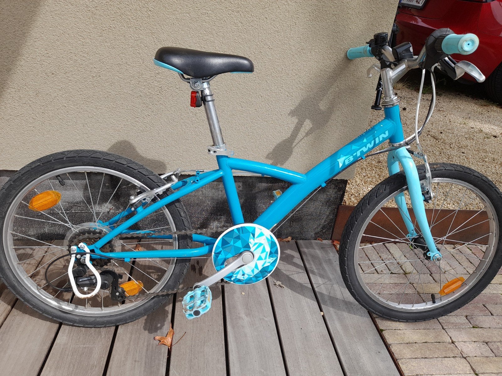 meisjesfiets Decathlon B-Twin 6 tot 9 jaar, Fietsen en Brommers, Ophalen, Gebruikt, Dames, Versnellingen