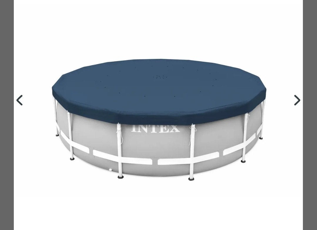 Afdekzeil met touwtjes voor rond zwembad diameter 3,05m, Ophalen, Afdekzeil
