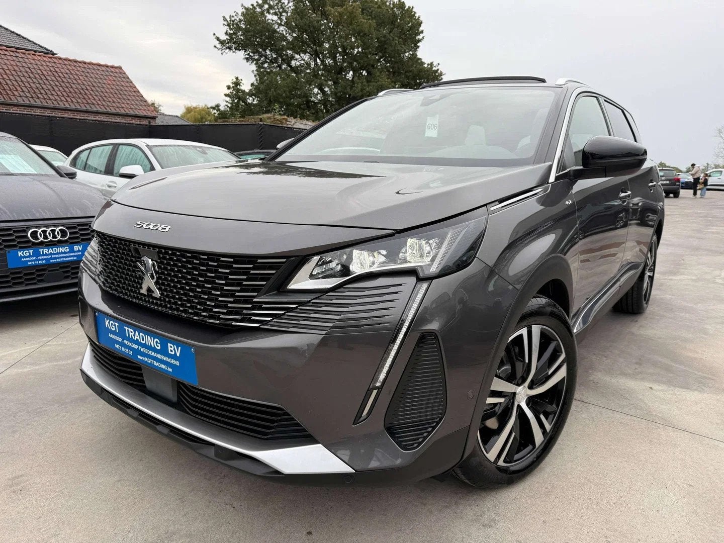 Peugeot 5008 1.2i 130PK GT AUTOMAAT 7 ZIT NAVI OPENDAK LEDER, Cuir, Argent ou Gris, Achat, Euro 6