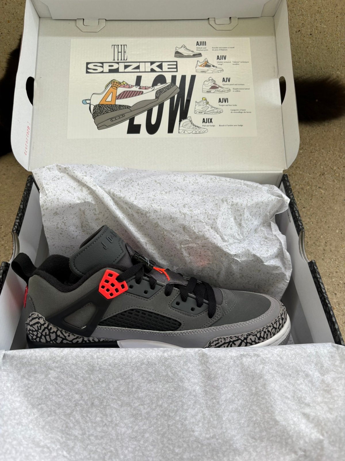 Jordan spizike low retro gloednieuw met doos maat 43, Kleding | Heren, Schoenen, Overige kleuren, Nieuw, Ophalen of Verzenden