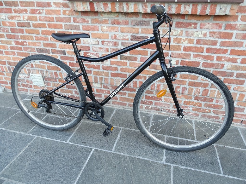 Crossfiets/mountainbike 'Riverside', 24 inch of meer, Gebruikt, Staal, Velgrem