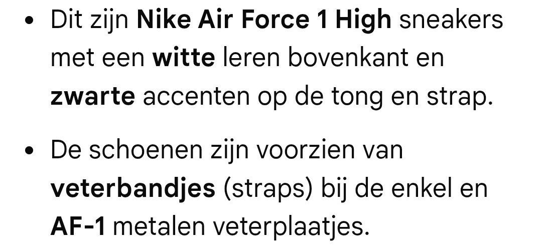 Nike Air Force 1 High white/black, Ophalen, Wit, Nike, Zo goed als nieuw