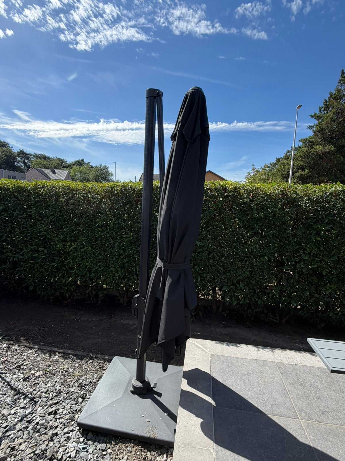 Grote stevige parasol!, Ophalen, Gebruikt