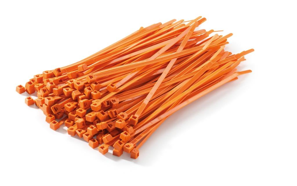** KTM TIE WRAPS ORANJE 140 X 3.5 MM 100 STUKS **, Motoren, Onderdelen | Overige, Nieuw, Ophalen of Verzenden
