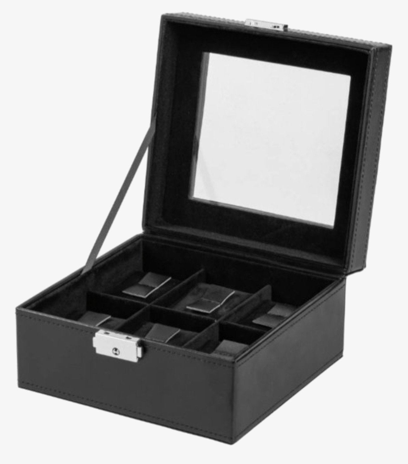 LEDEREN HORLOGEBOX VOOR 6 HORLOGES MET MEER DAN 50%KORTING, Ophalen of Verzenden, Nieuw, Geel