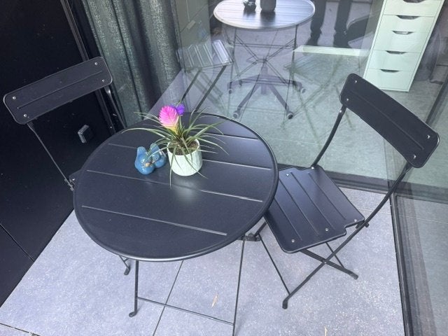Bistro set ikea tuintafel en 2 stoelen, Ophalen, Zo goed als nieuw