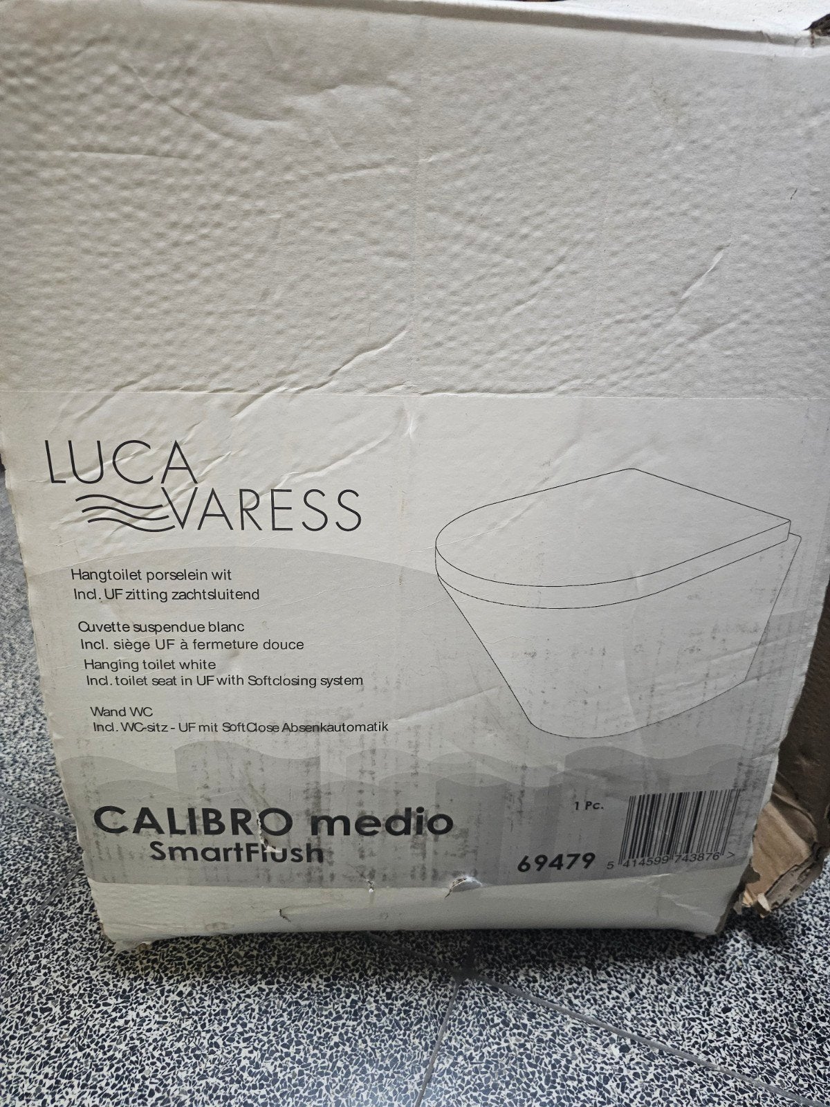 LUCA  Varess Calibro Medio Wc en Bril, Doe-het-zelf en Bouw, Ophalen, Nieuw