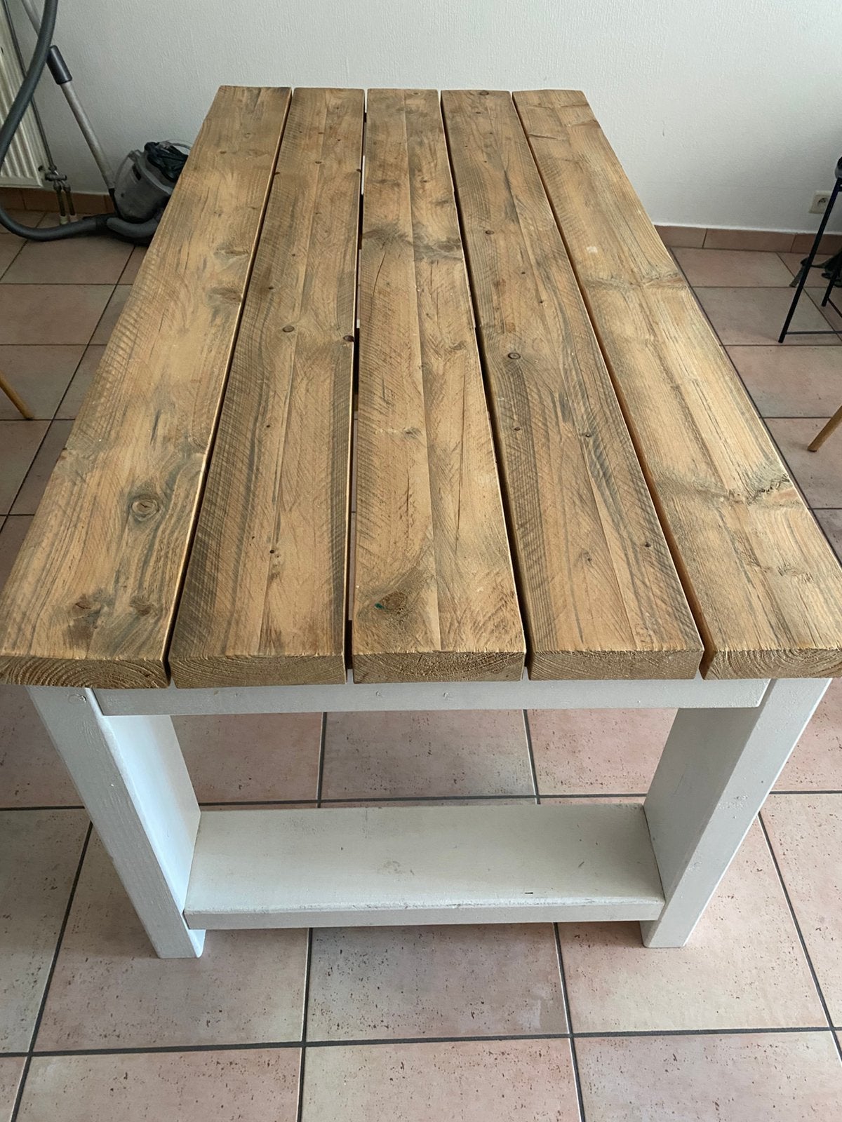 Steigerhouten tafel, Maison & Meubles, Tables | Tables à manger, Utilisé, 50 à 100 cm, 150 à 200 cm, Rectangulaire, Enlèvement