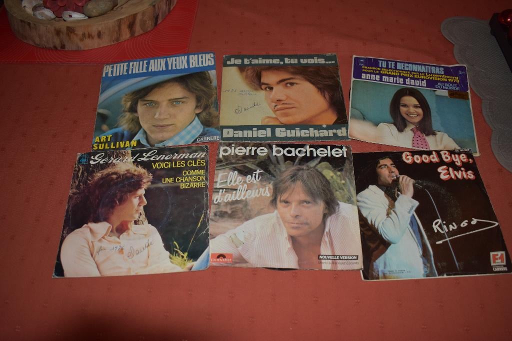 45t de chansons françaises et d'interprètes francophones,, Enlèvement ou Envoi, Single, Comme neuf, 1970 - 1979