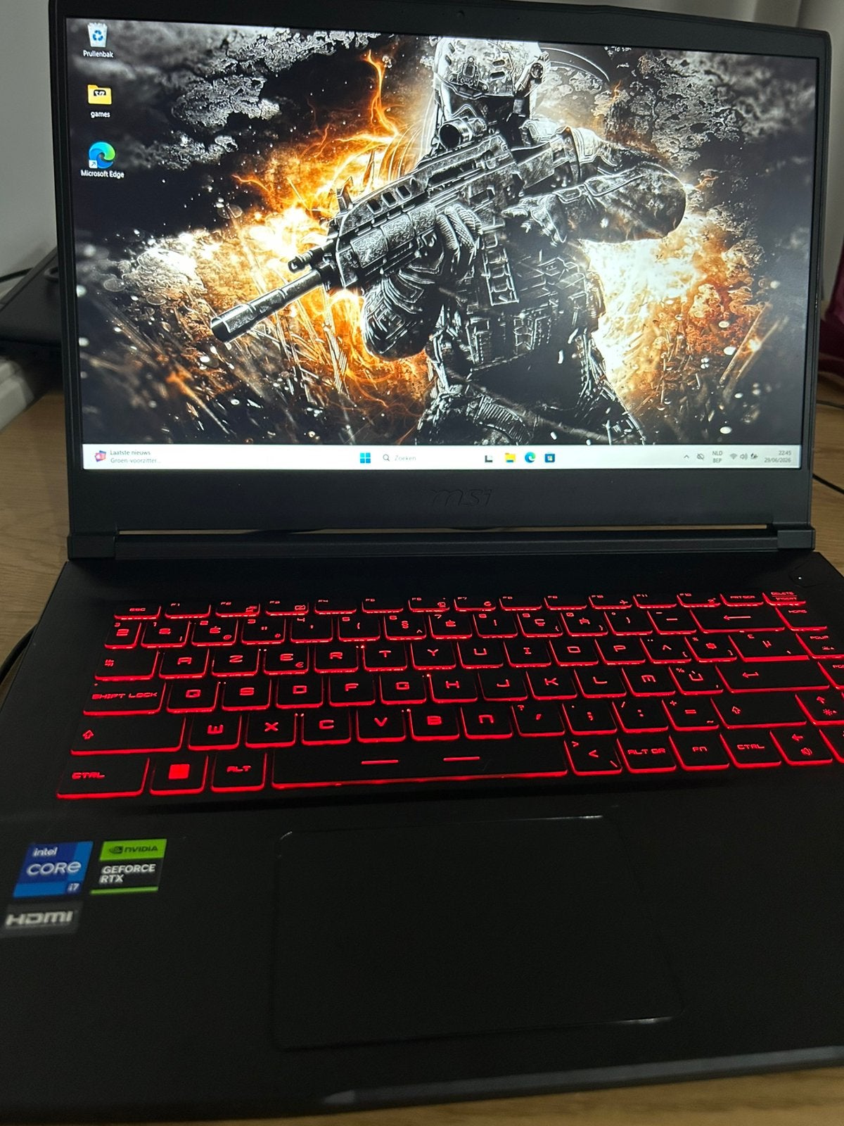 MSI  gaming laptop, Enlèvement, Comme neuf, Gaming