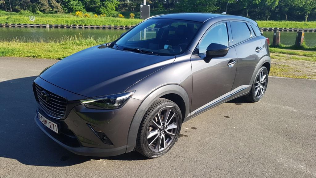 Mazda cx-3 skyactive full option, Auto's, Mazda, Achterwielaandrijving, Zwart, Leder en Stof, 5 deurs