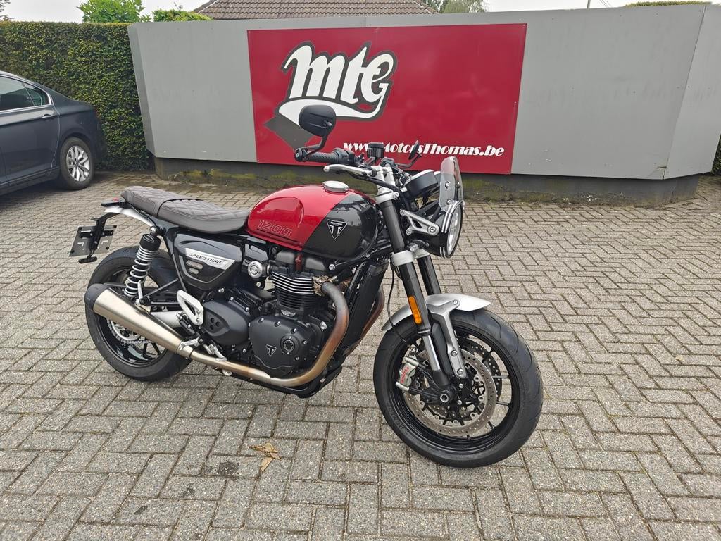 Triumph Speed Twin 2025 12dkm, Motoren, 2 cilinders, Occasion, Motorrijbewijs A, Bedrijf