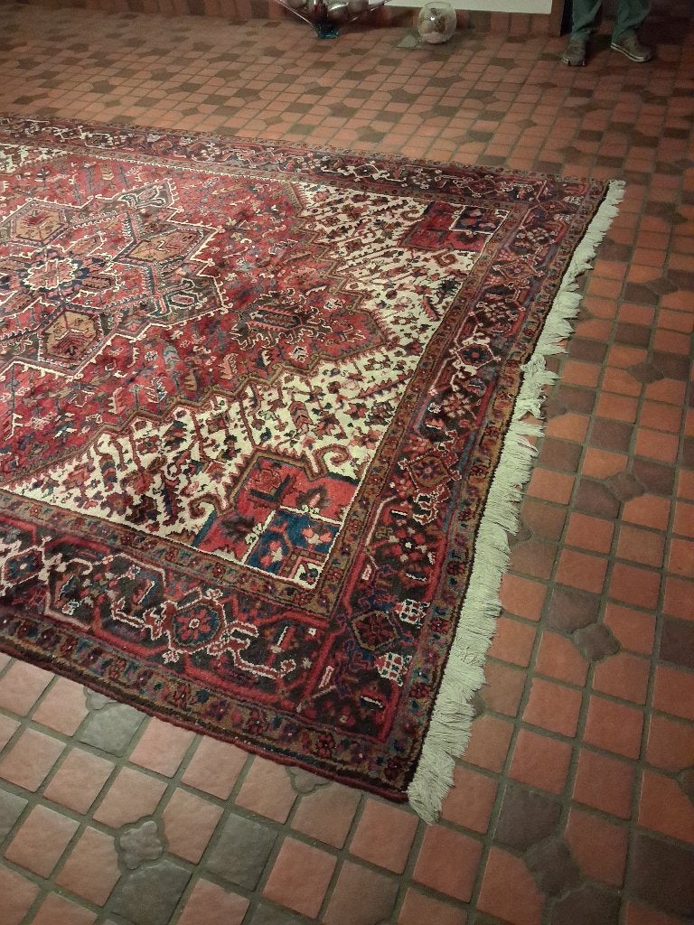 GERESERVEERD! Groot Oosters tapijt met franjes, Antiek en Kunst, Ophalen