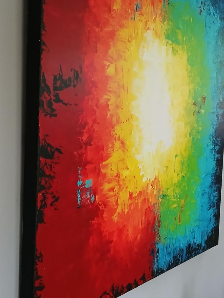 Schilderij Explosie 100 x 100, Immo, Appartementen en Studio's te huur