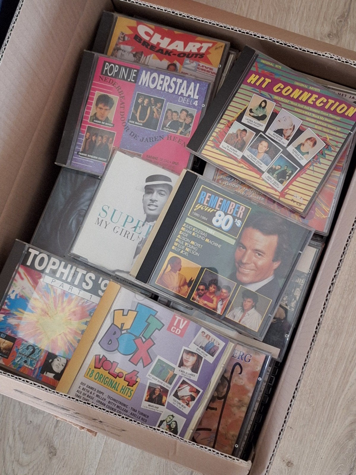 Doos met +100 cd's jaren 80-90, Cd's en Dvd's, Cd's | Verzamelalbums, Ophalen
