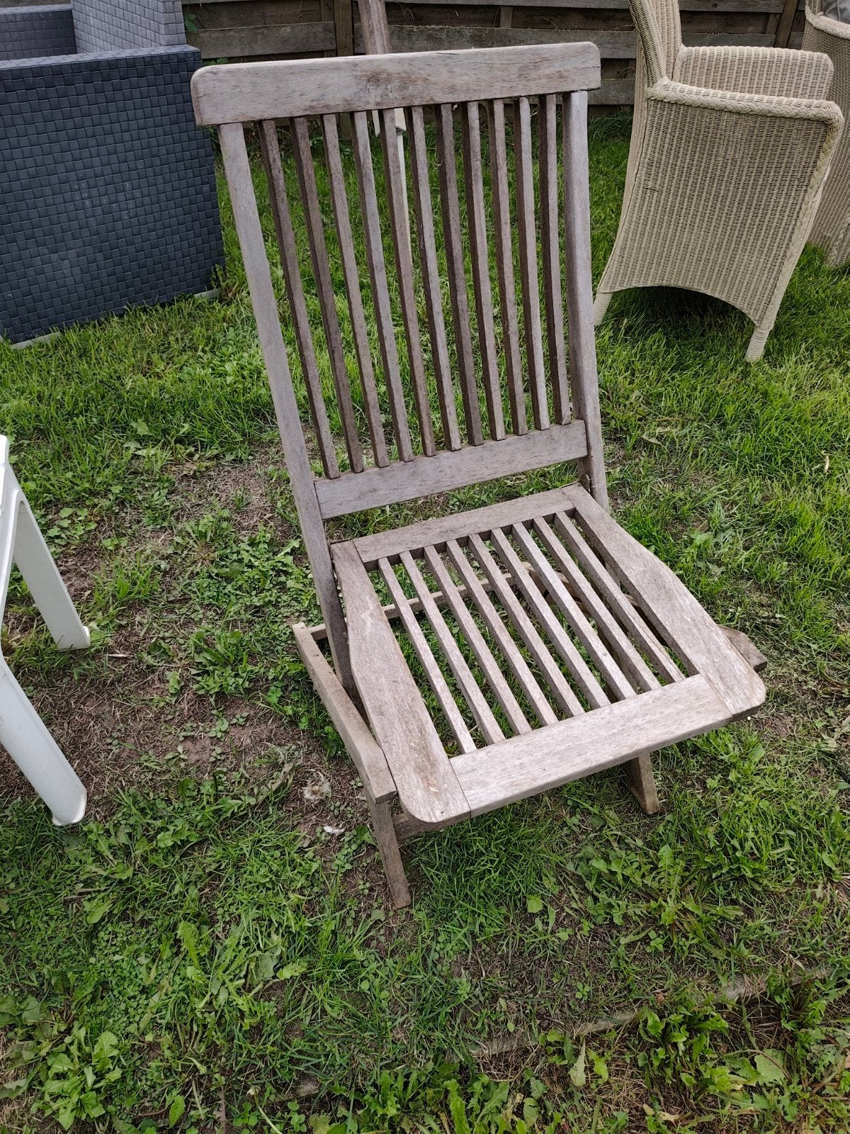 houten stoel gratis, Enlèvement, Utilisé, Bois, Pliant