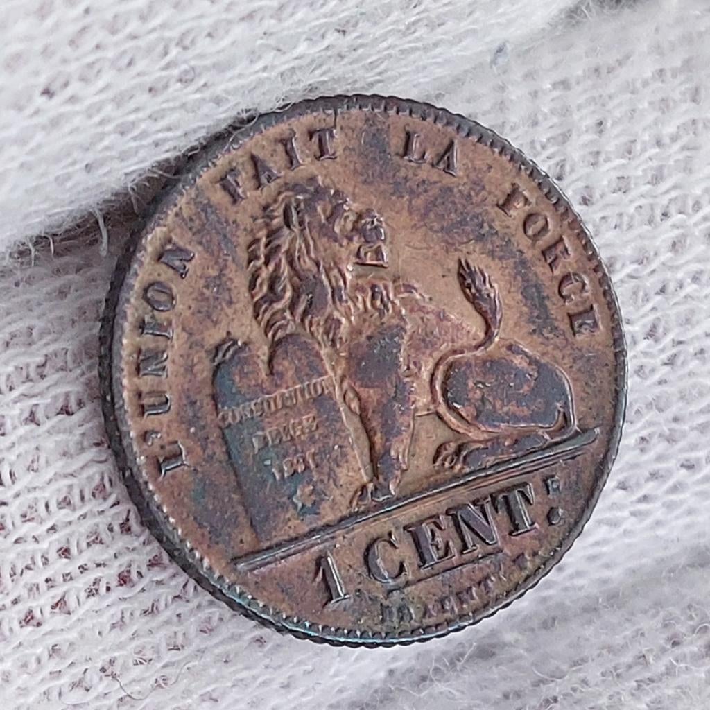 Zeldzamer ! Munt / Albert I / België / 1 Centiem / 1914 FR, Postzegels en Munten, Ophalen of Verzenden, Losse munt