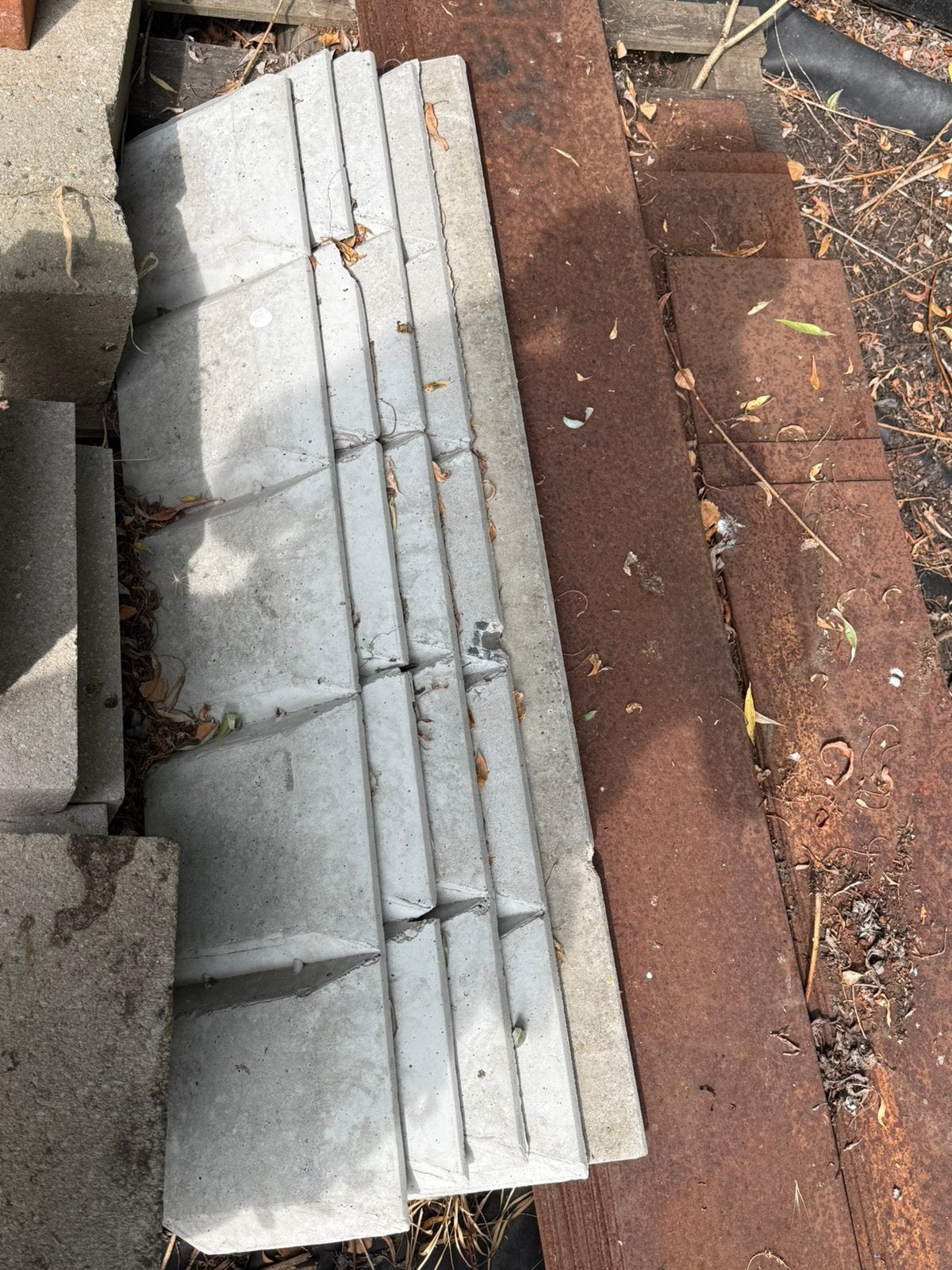 Betonnen plooibare borduurs, Tuin en Terras, Ophalen, Zo goed als nieuw, Beton