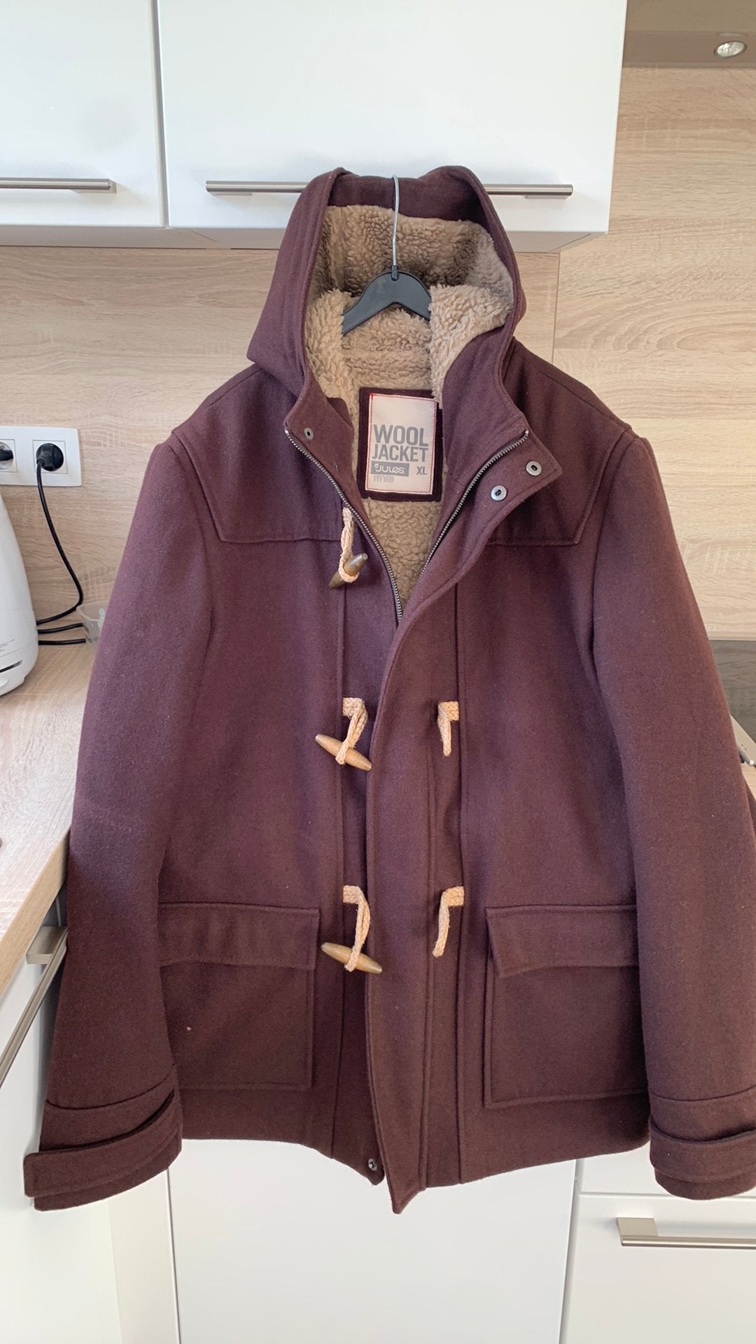 Manteau en laine homme XL, Vêtements | Femmes, Enlèvement, Comme neuf, Taille 46/48 (XL) ou plus grande, Brun