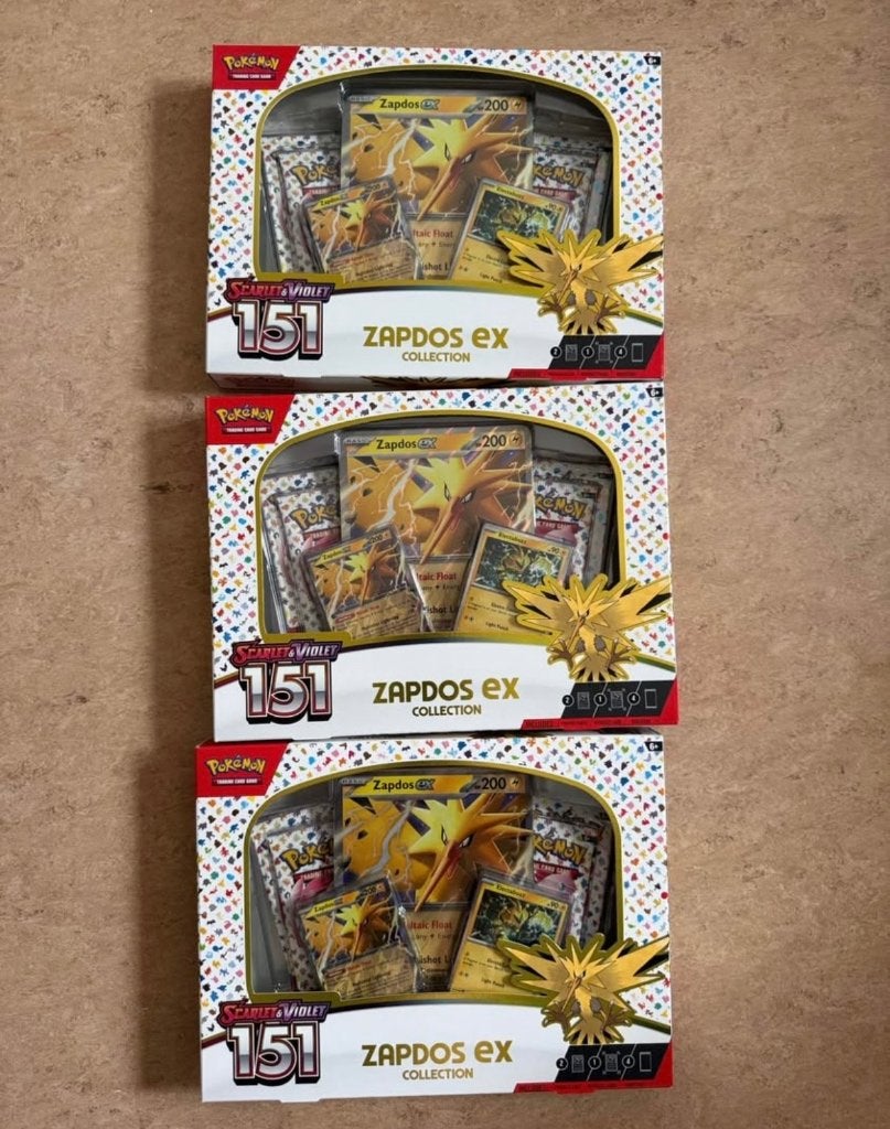 Pokémon 151 zapdos ex, Enlèvement, Neuf, Deck game