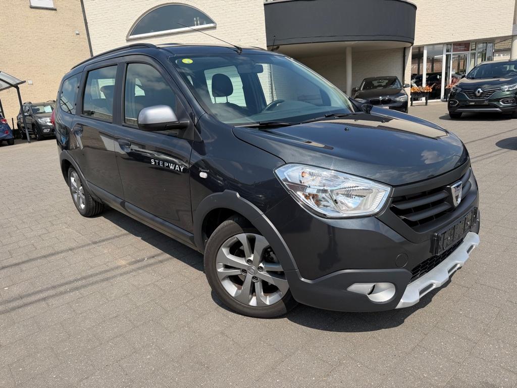 Dacia Lodgy Stepway 1,5 dci diesel 7 zitplaatsen, Auto's, Dacia, Monovolume, Euro 6, Zwart, Te koop