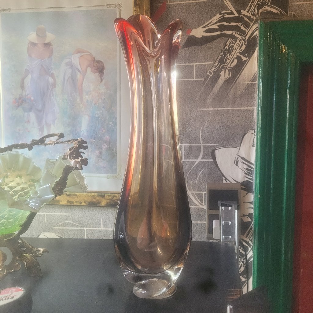 Vase Soliflore Cristal Val Saint Lambert - Studio Cristal, Ophalen