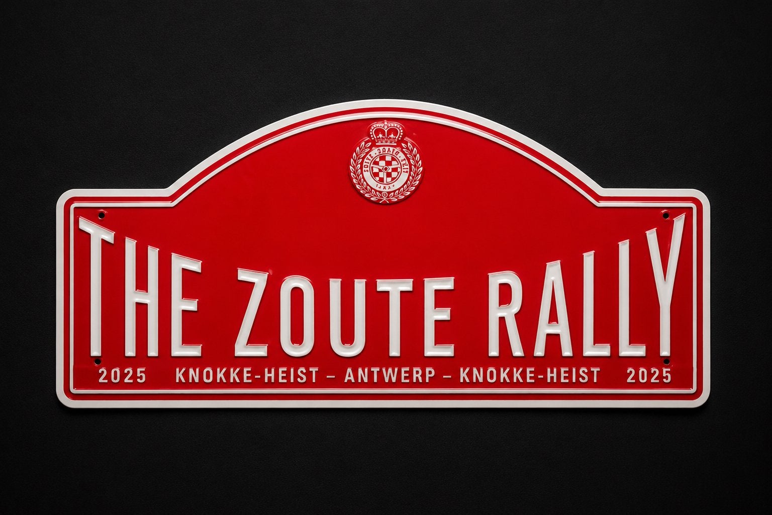 Zoute grand prix rally plaat, Ophalen of Verzenden, Gebruikt, Auto's
