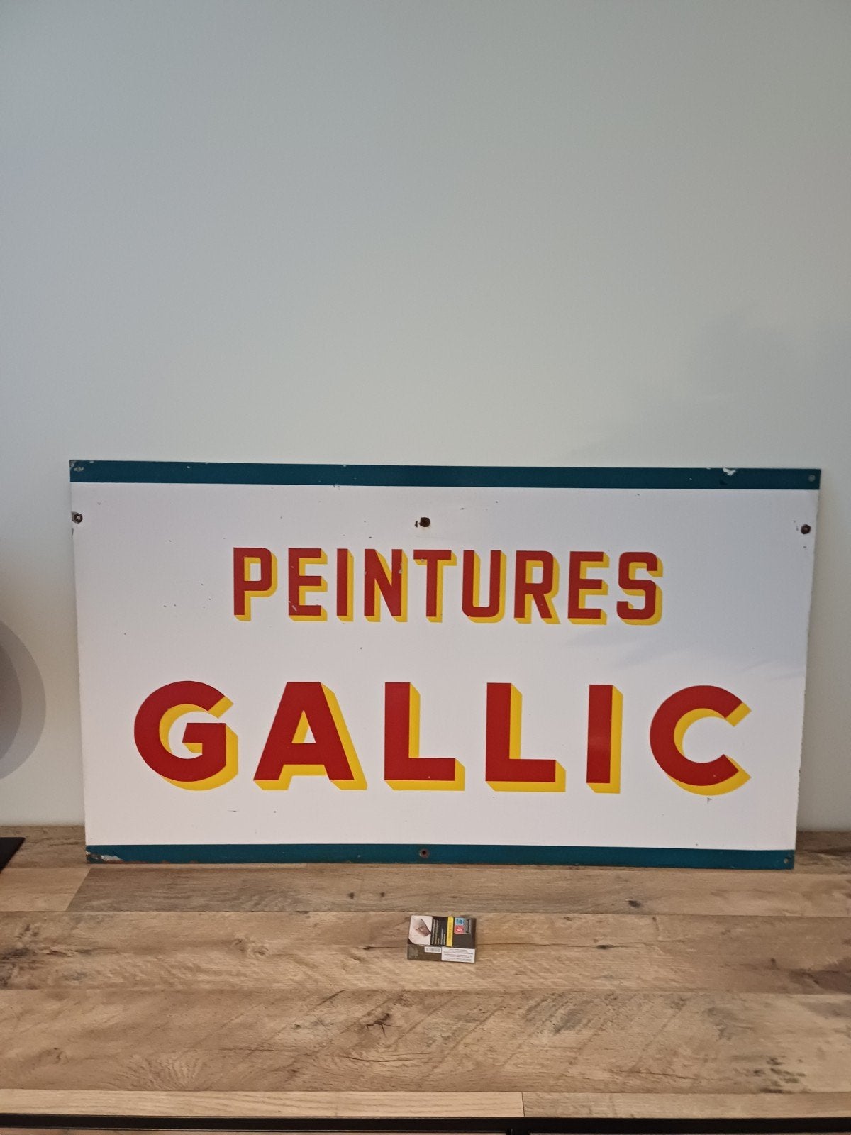 reclamebord gallic, Verzamelen, Ophalen, Reclamebord