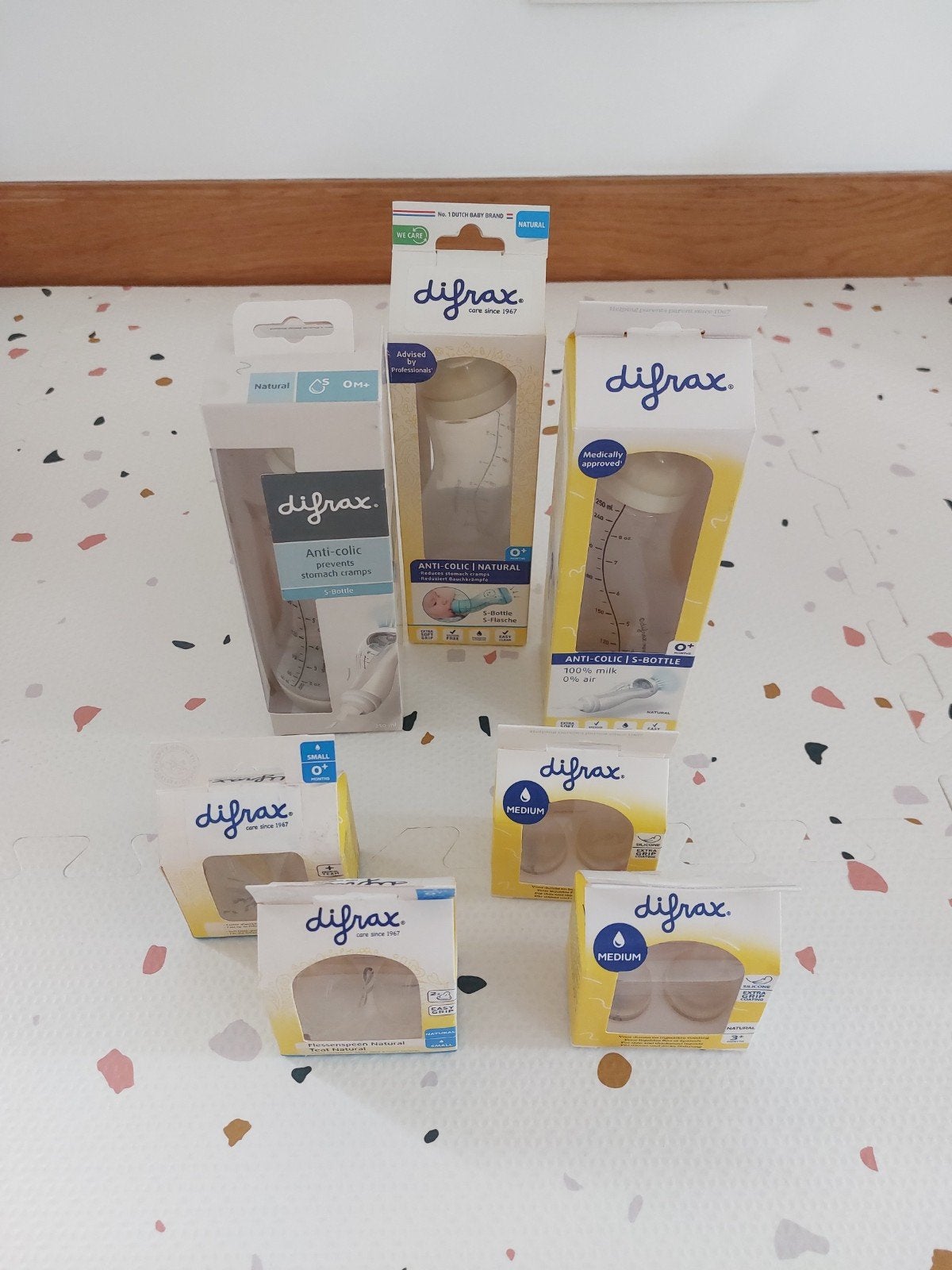 Pakket difrax flesjes en spenen s fles anti colic, Ophalen