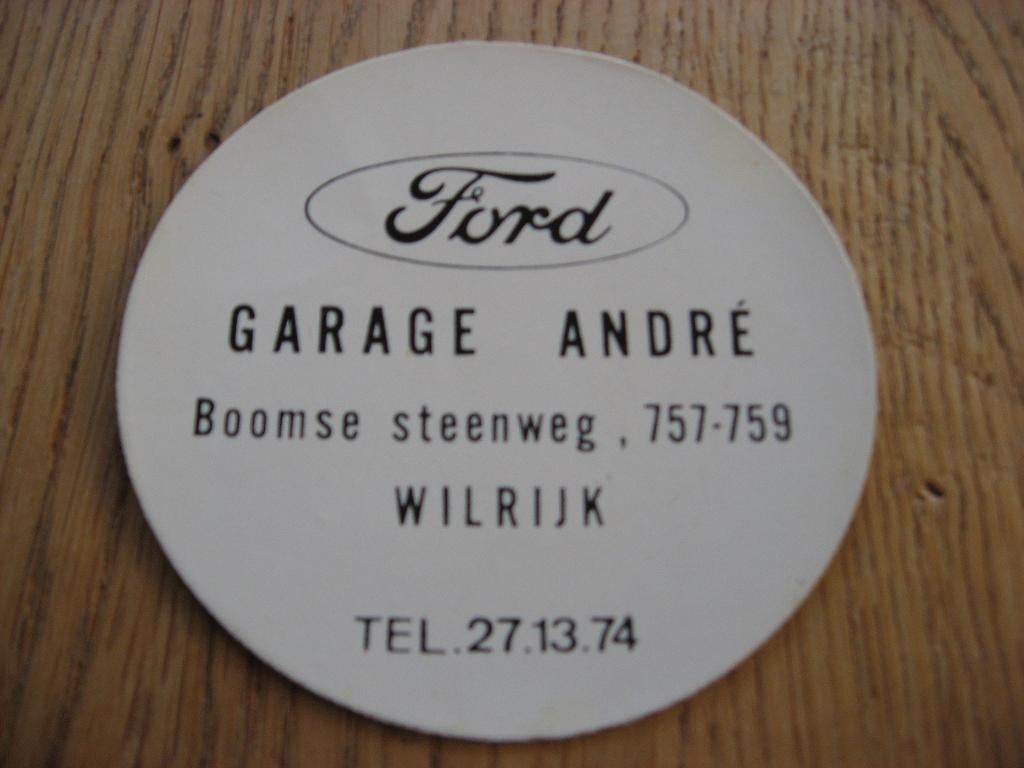 Ford Garage Andre Wilrijk Sticker, Ophalen of Verzenden, Nieuw, Auto of Motor