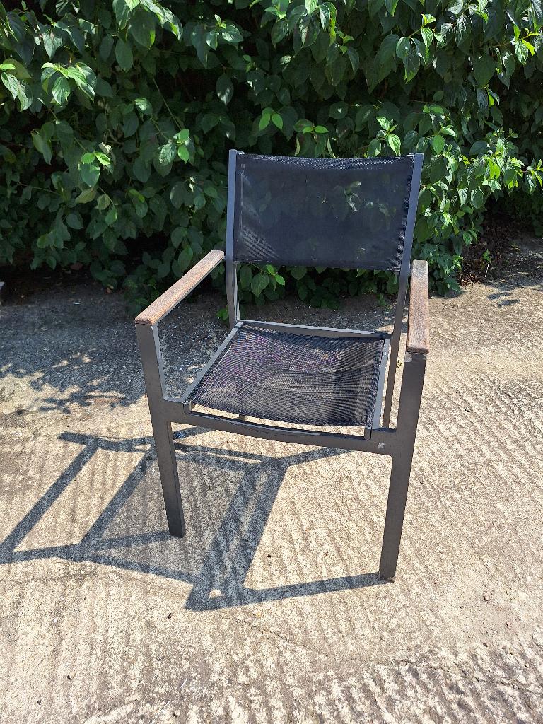 Terrasstoelen, Tuin en Terras, Ophalen, Gebruikt, Aluminium, Stapelbaar