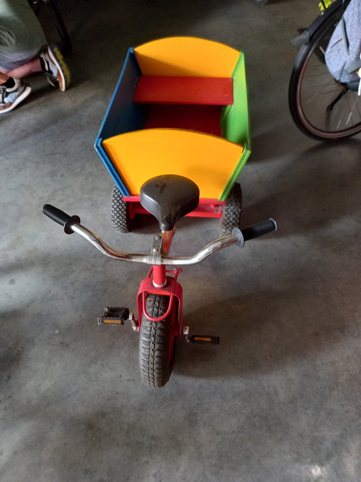 kinderfiets met kar achter, Fietsen en Brommers, Ophalen