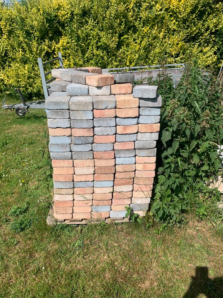 Pavé rose/ bleu, Bricolage & Construction, Briques, Enlèvement, Comme neuf