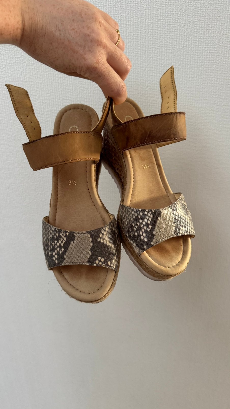 Sandales à talons compensés - Gabor - taille 37, Enlèvement, Comme neuf, Sandales et Mûles
