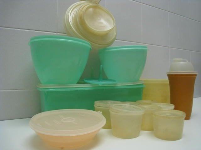 Set van 13 tupperware potten, allemaal in perfekte taat !!, Huis en Inrichting, Keuken | Tupperware, Ophalen, Groen, Shaker
