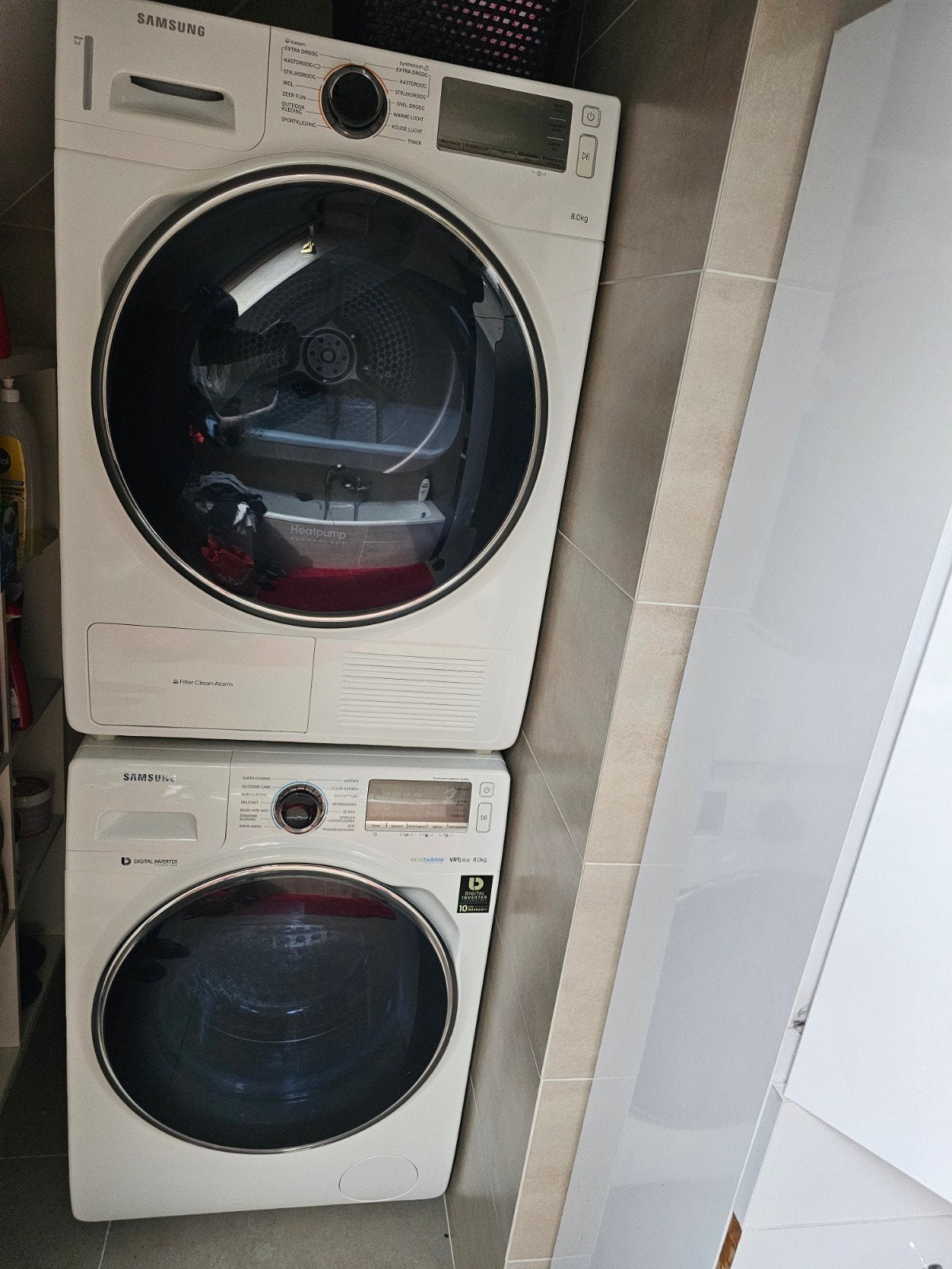 Samsung wasmachine en droger set, Ophalen