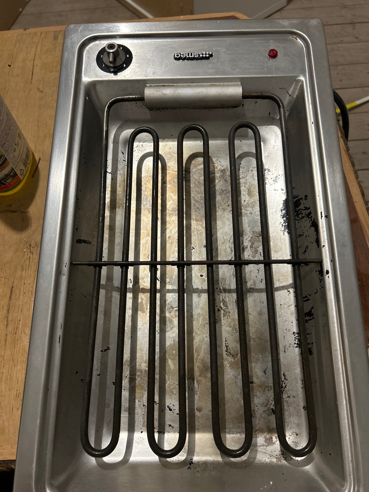 Professionele Smeg elektrische friteuse – RVS, Ophalen, Zo goed als nieuw