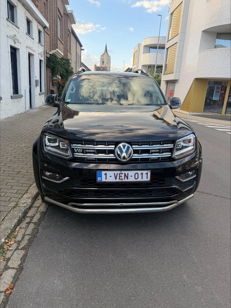 Volkswagen Amarok V6, Auto's, Automaat, Zwart, Leder, Particulier