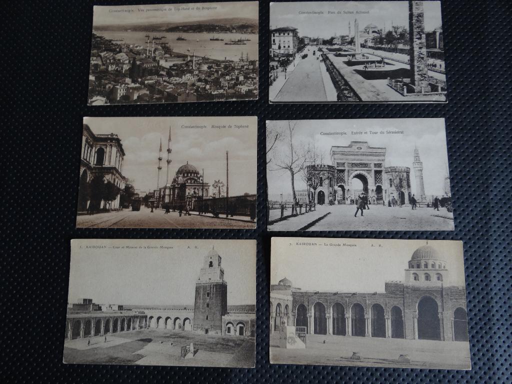 CP Cartes postales Turquie,Tunisie et Paris Lot de 8., Ophalen of Verzenden, Ongelopen
