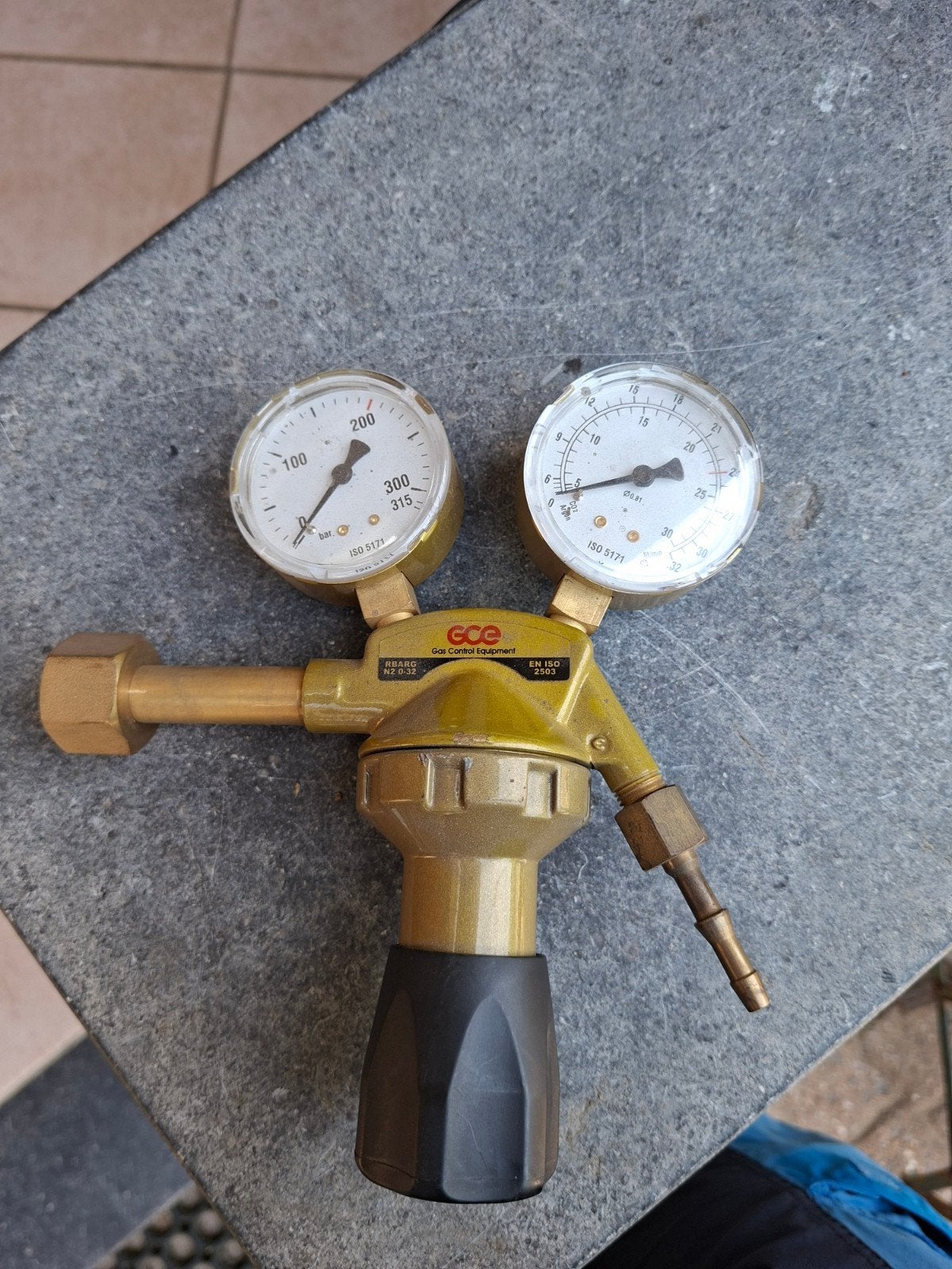 Manometers voor gasfles halfautomaat laspost, Doe-het-zelf en Bouw, Ophalen