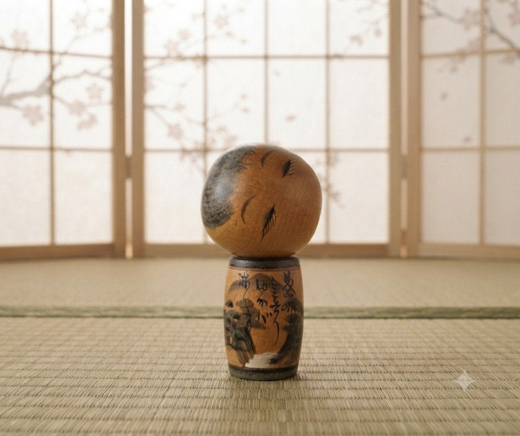 Kokeshi vintage spécial, Antiquités & Art, Fait main, Japon, Bois, Poupée