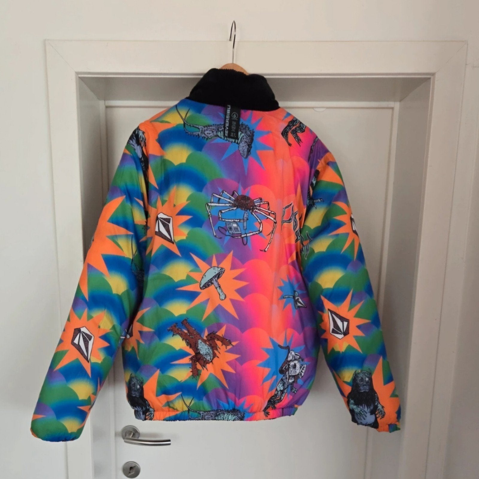 Volcom reversible jas, Kleding | Heren, Jassen | Winter, Ophalen of Verzenden, Maat 48/50 (M)