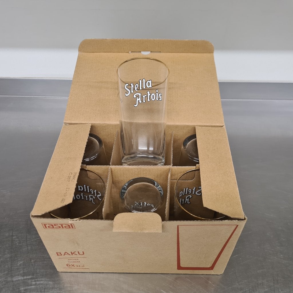 6x Verre Stella Artois, Collections, Marques & Objets publicitaires, Enlèvement ou Envoi