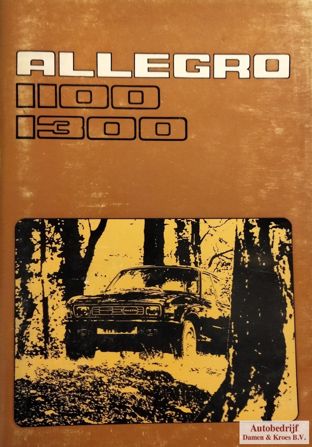 Handboek Allegro 1100 - 1300 Instructieboekje AKD8376, Enlèvement ou Envoi