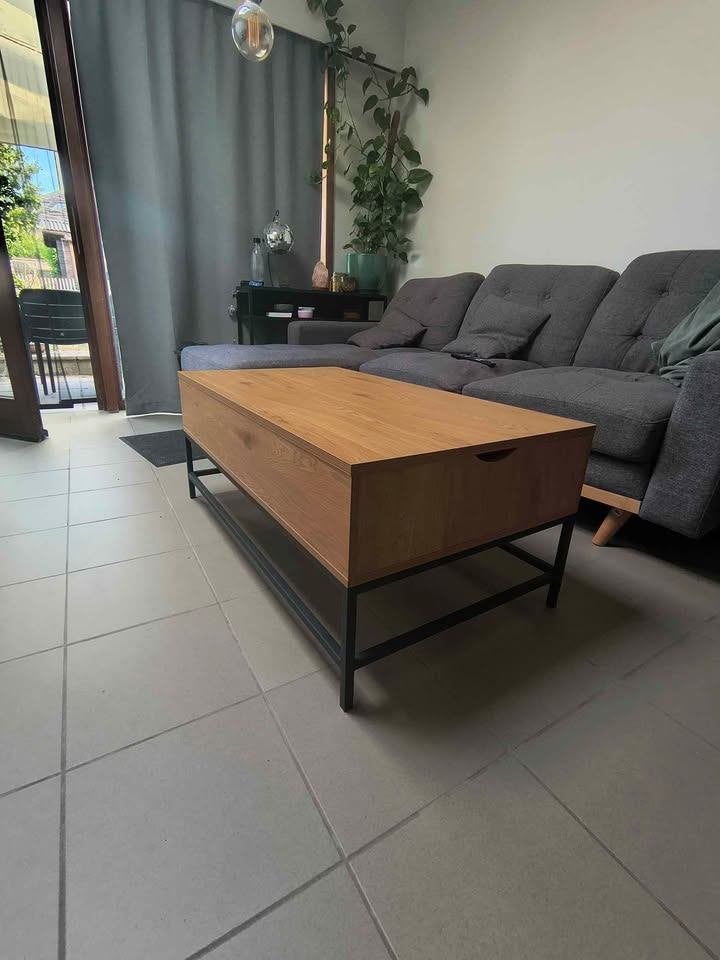 Salontafel uitklapbaar - Jysk, Maison & Meubles, Tables | Tables de salon, 100 à 150 cm, Scandinavisch, Comme neuf, Enlèvement