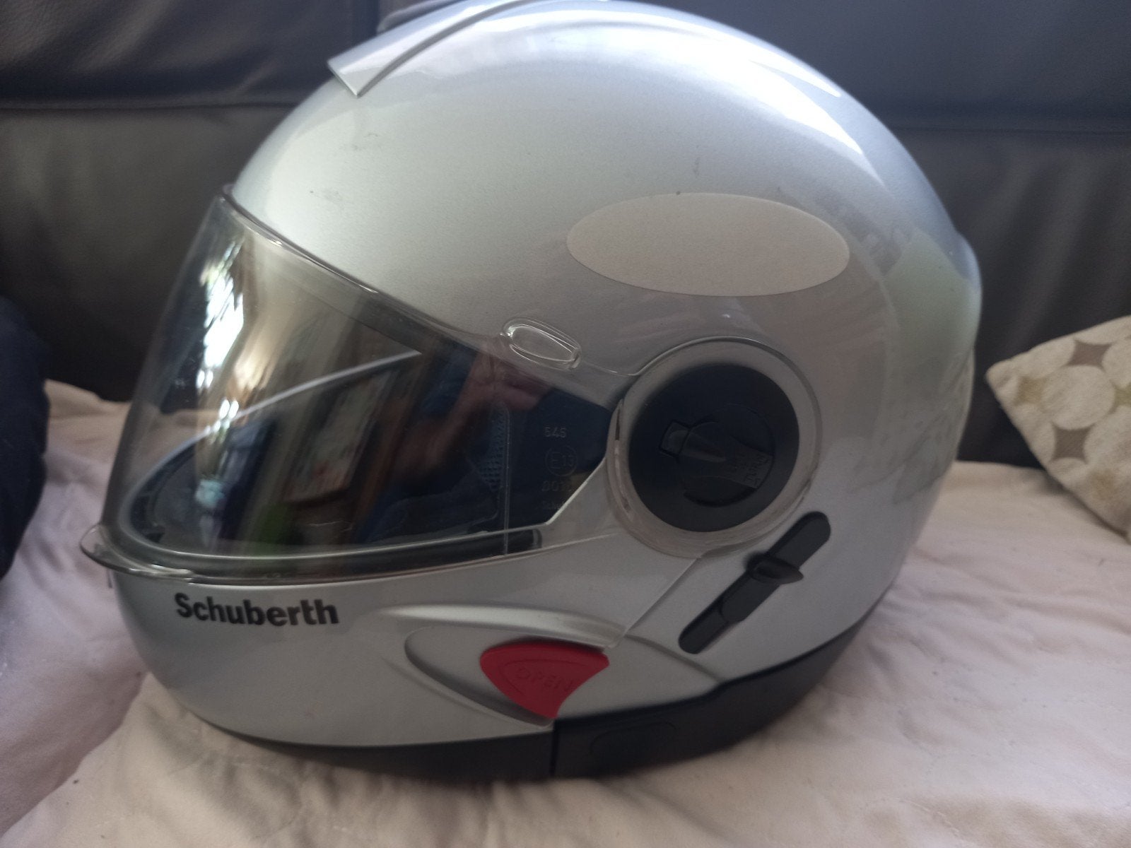Schuberth concept motorhelm - maat 58/59, Motoren, Dames, XL, Integraalhelm, Tweedehands
