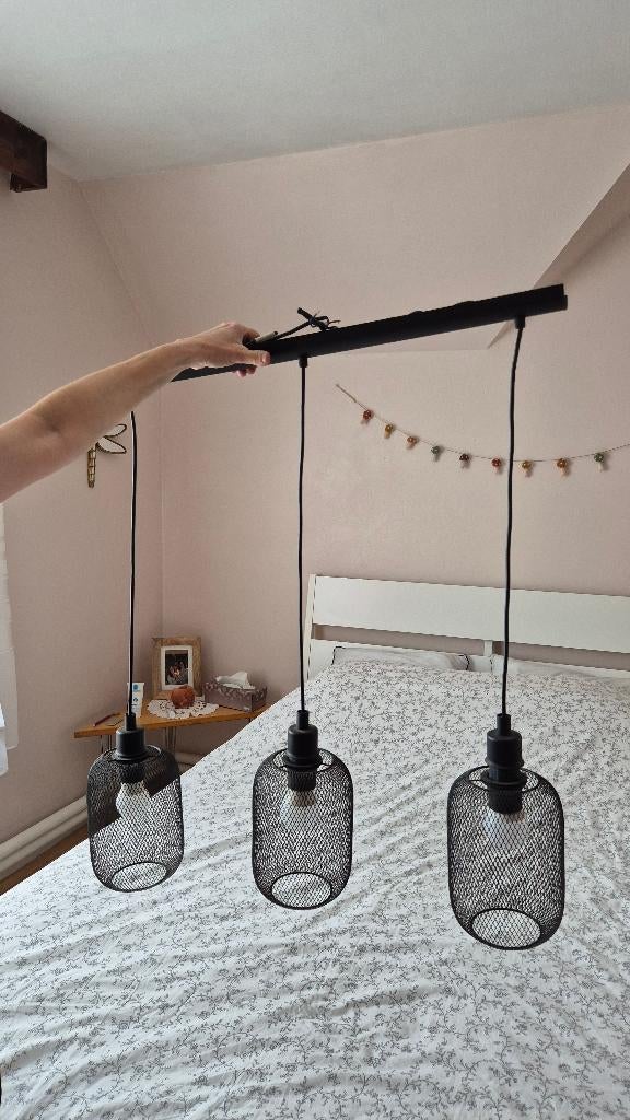 Luminaire style industriel, Maison & Meubles, Lampes | Suspensions, 75 cm ou plus, Comme neuf, Enlèvement, Industriel