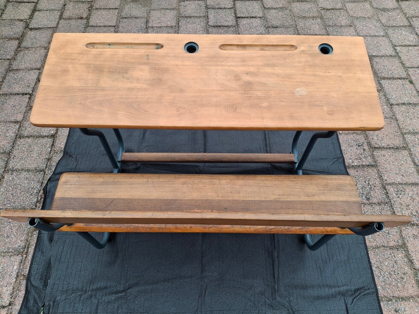Vintage Lessenaar Schoolbank, Huis en Inrichting, Vintage, Ophalen