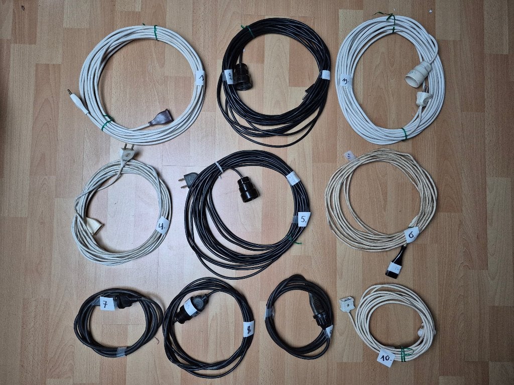Lot de 10 rallonges électriques, Bricolage & Construction, Enlèvement ou Envoi, Utilisé